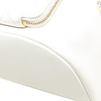 White Leather Chanel Backpack