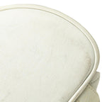 White Leather Chanel Backpack
