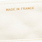 White Leather Chanel Flap Bag