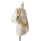 White Leather Chanel Flap Bag