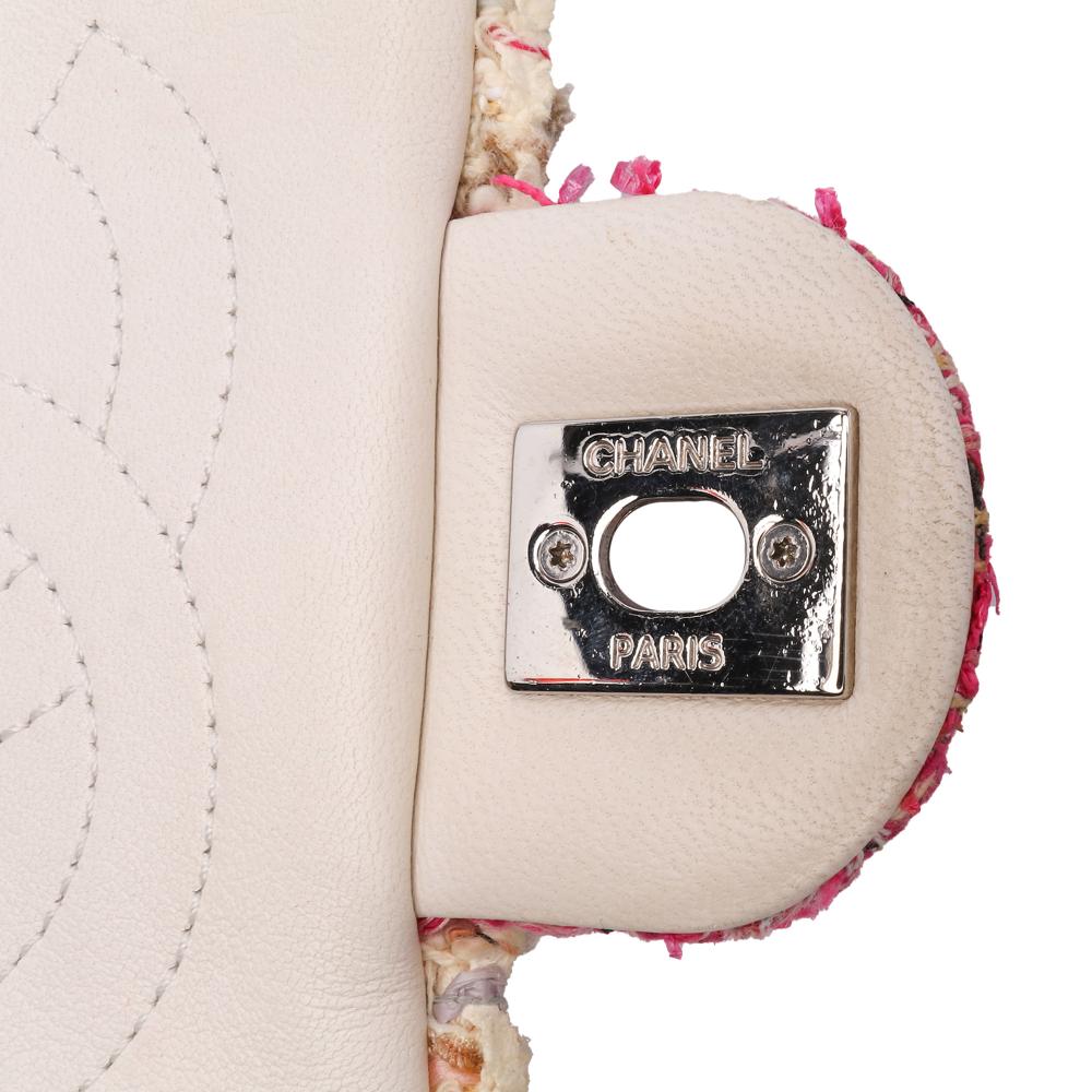 White Leather Chanel Flap Bag