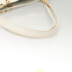 White Leather Chanel Tote