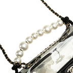 White Plastic Chanel Flap Bag