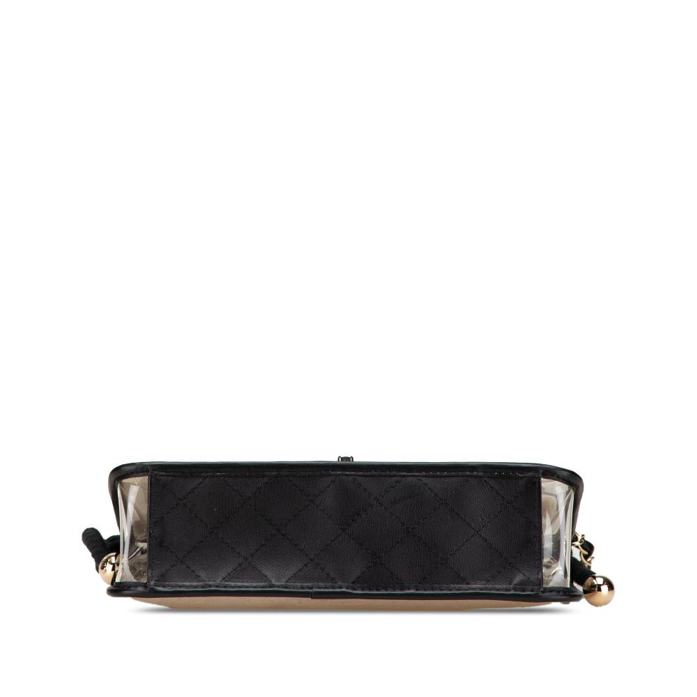 White Plastic Chanel Flap Bag