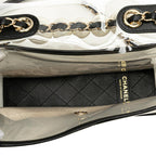 White Plastic Chanel Flap Bag