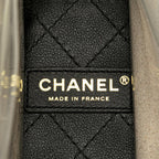 White Plastic Chanel Flap Bag