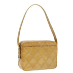 Yellow Canvas Chanel Shoulder Bag