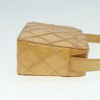 Yellow Canvas Chanel Shoulder Bag