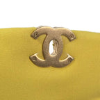 Yellow Canvas Chanel Flap Bag