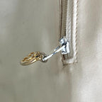 Yellow Fabric Chanel Shoulder Bag