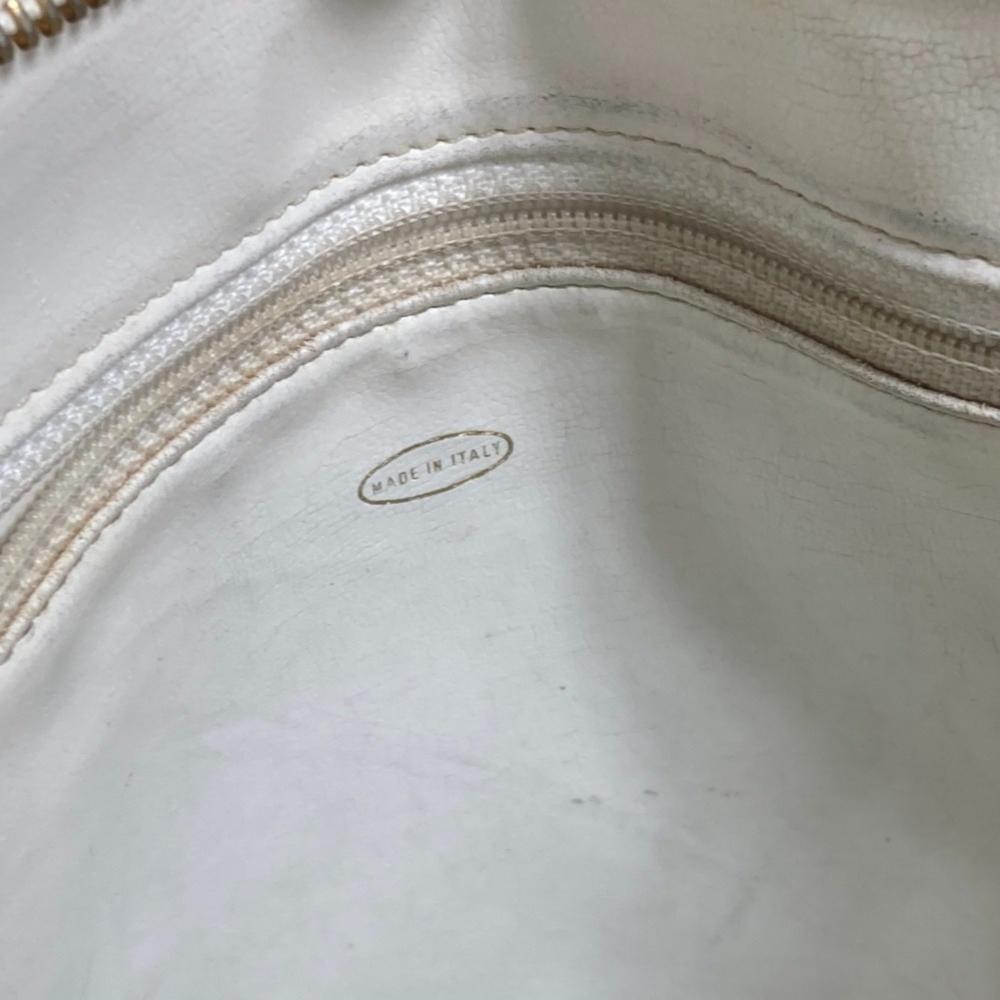 Yellow Fabric Chanel Shoulder Bag
