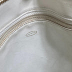 Yellow Fabric Chanel Shoulder Bag