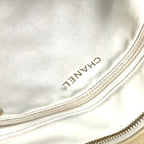 Yellow Fabric Chanel Shoulder Bag