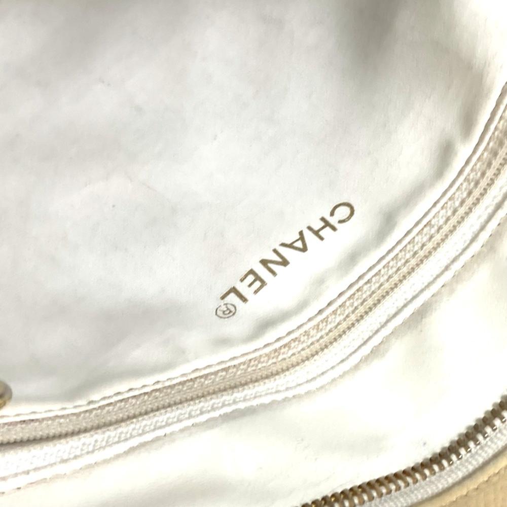 Yellow Fabric Chanel Shoulder Bag