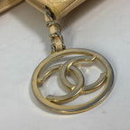 Yellow Fabric Chanel Shoulder Bag
