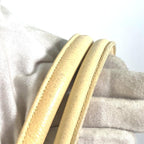 Yellow Fabric Chanel Shoulder Bag