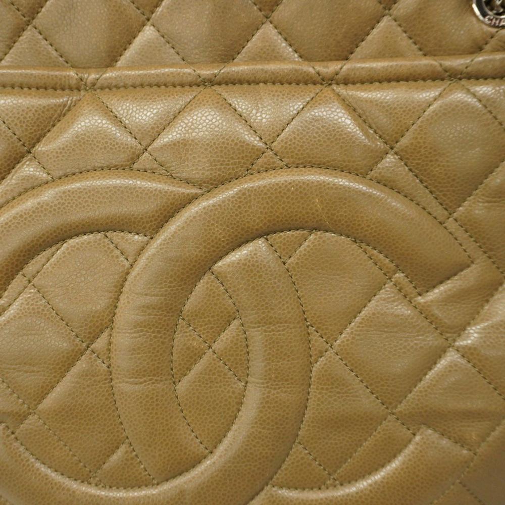 Yellow Leather Chanel Tote