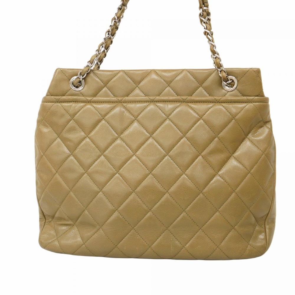 Yellow Leather Chanel Tote