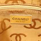 Yellow Leather Chanel Shoulder Bag