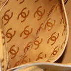 Yellow Leather Chanel Shoulder Bag