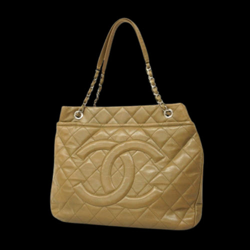 Yellow Leather Chanel Tote