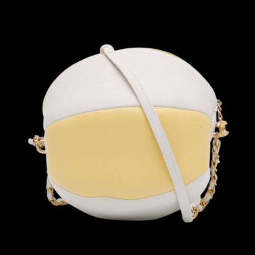 Yellow Leather Chanel Crossbody Bag