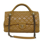 Yellow Leather Chanel Shoulder Bag