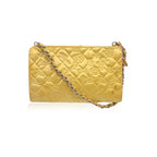 Yellow Leather Chanel Shoulder Bag