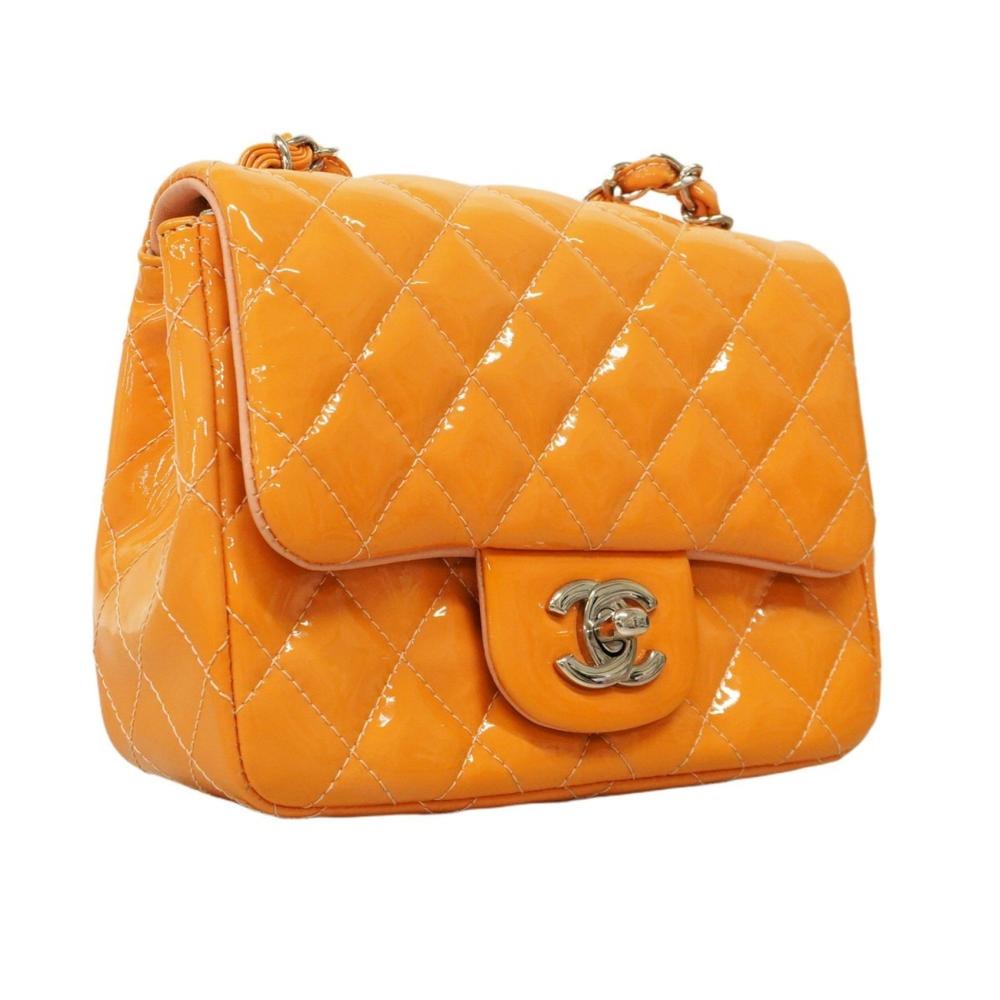 Yellow Leather Chanel Shoulder Bag