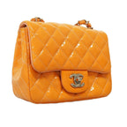 Yellow Leather Chanel Shoulder Bag