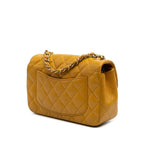 Yellow Leather Chanel Flap Bag