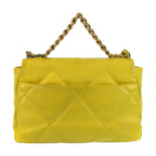 Yellow Leather Chanel Shoulder Bag