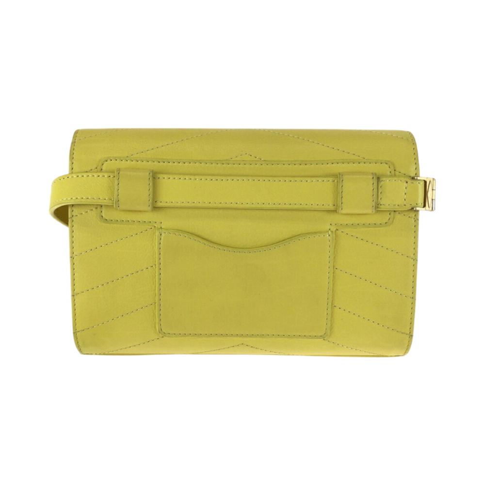 Yellow Leather Chanel Shoulder Bag