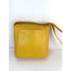 Yellow Leather Chanel Messenger Bag