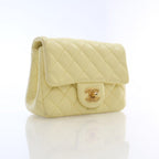 Yellow Leather Chanel Crossbody Bag