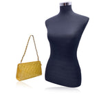 Yellow Leather Chanel Shoulder Bag