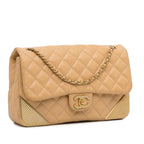 Yellow Leather Chanel Shoulder Bag