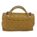 Yellow Leather Chanel Shoulder Bag