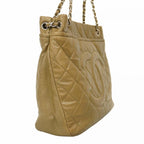 Yellow Leather Chanel Tote