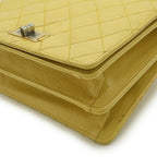Yellow Leather Chanel Shoulder Bag