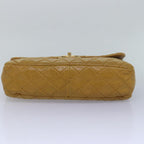 Yellow Leather Chanel Shoulder Bag