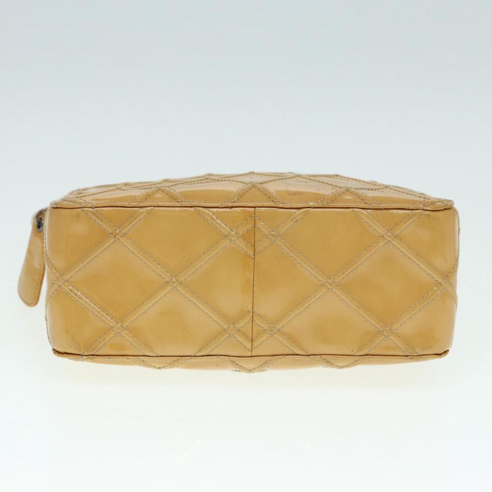 Yellow Leather Chanel Shoulder Bag