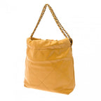 Yellow Leather Chanel Shoulder Bag