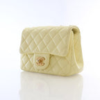 Yellow Leather Chanel Crossbody Bag