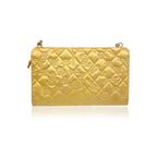 Yellow Leather Chanel Shoulder Bag