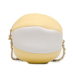 Yellow Leather Chanel Crossbody Bag