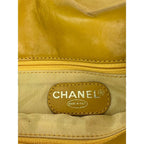 Yellow Leather Chanel Messenger Bag