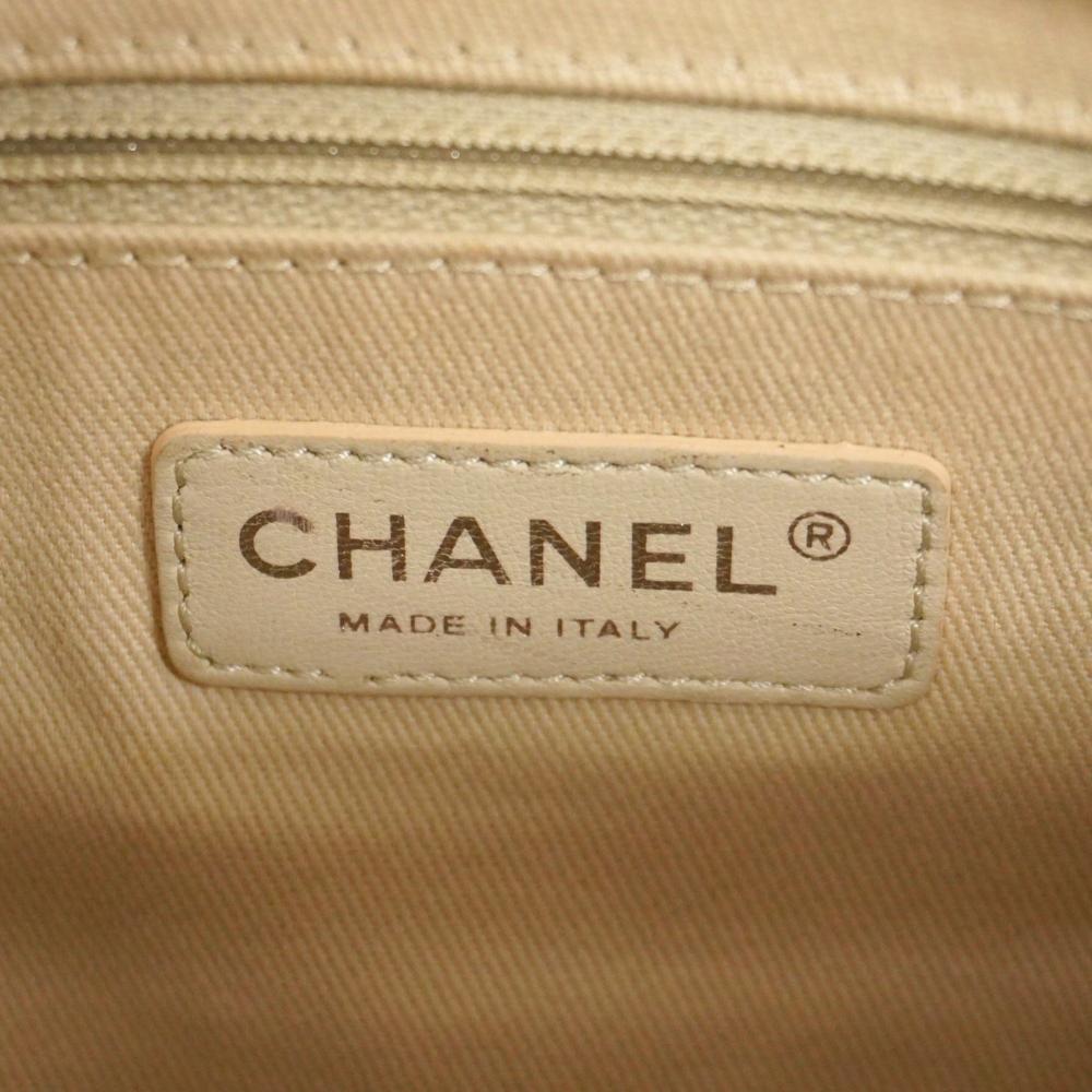 Yellow Leather Chanel Tote