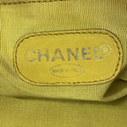 Yellow Leather Chanel Shoulder Bag