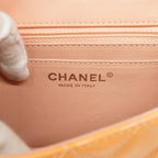 Yellow Leather Chanel Shoulder Bag
